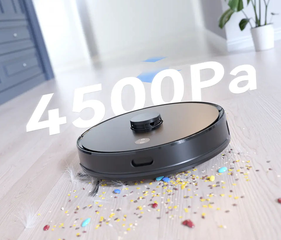 مكنسة روبوت ليزر H50 4500Pa شفط قوي للغاية